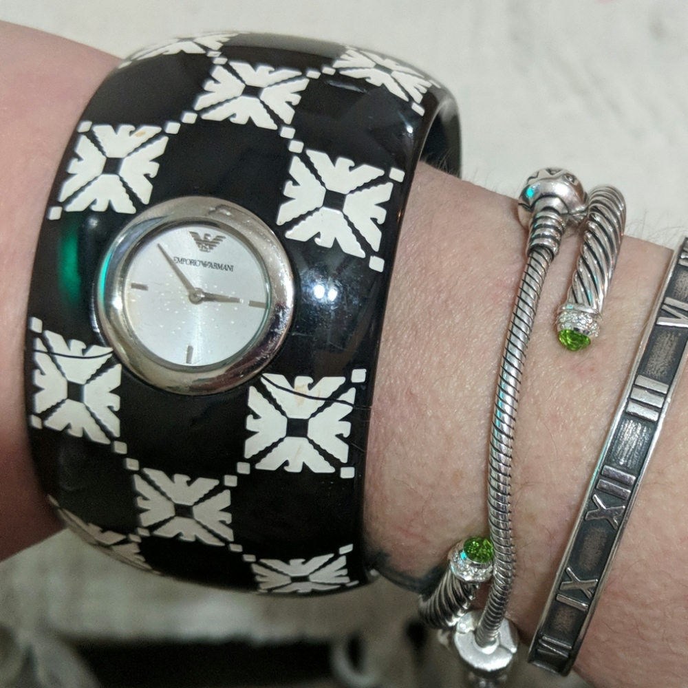 Emporio Armani RARE cuff bangle watch